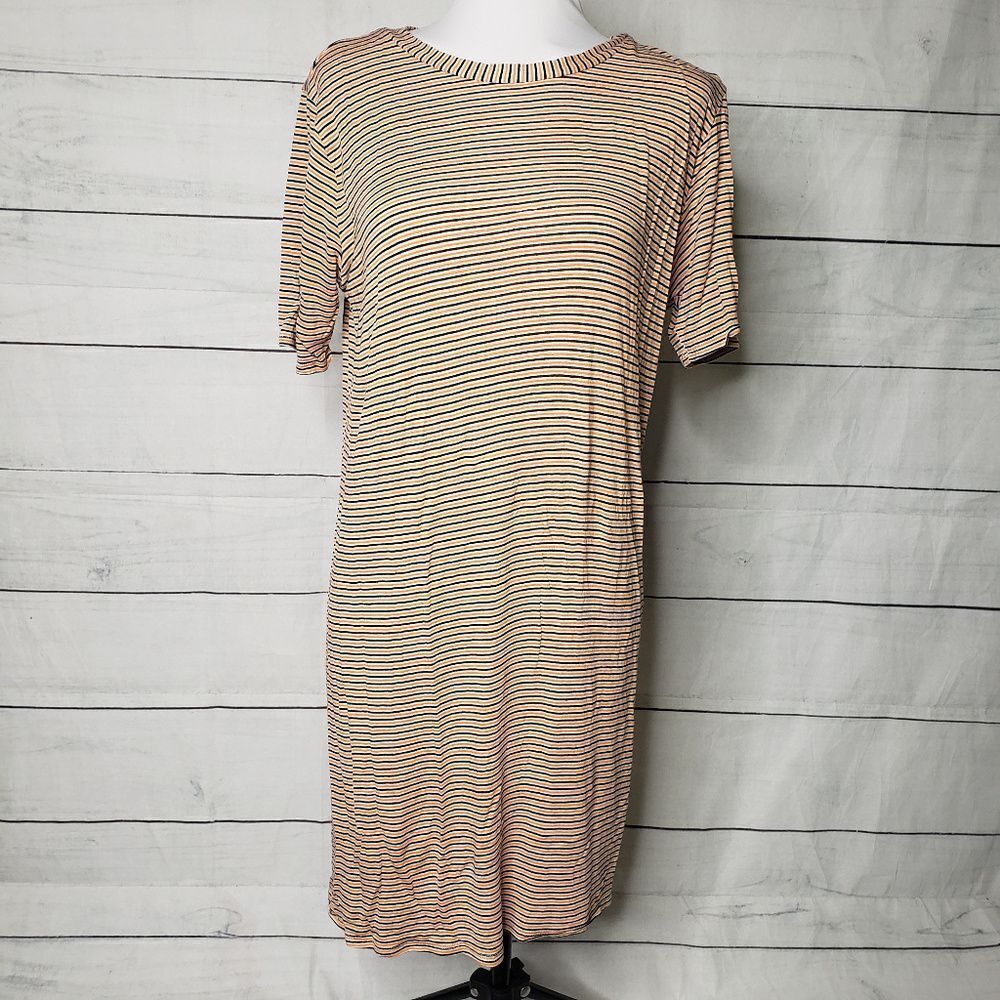 Sweet Claire striped t shirt dress large